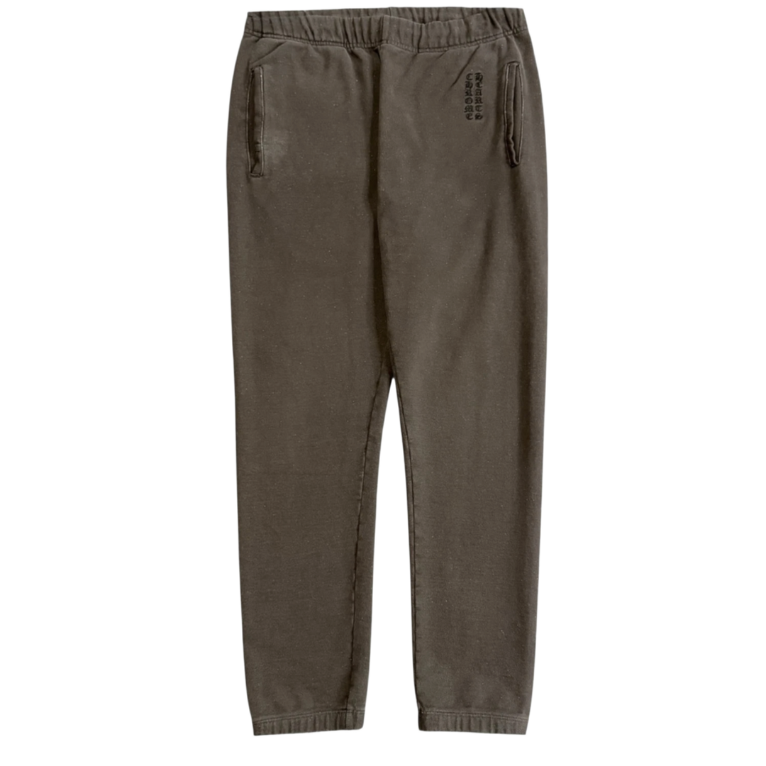 CHROME HEARTS 'Y NOT' EMBROIDERED VERTICAL LOGO SWEATPANTS