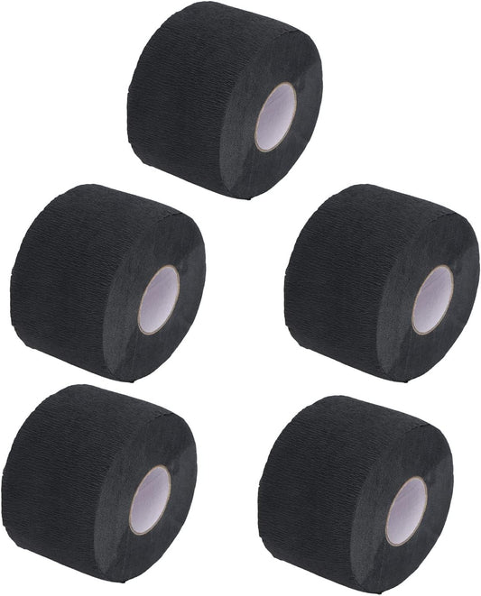 Disposable Popular Neck Strips, Pack of 5, Black Lightweight Beauty Salon Cutting Styling Paper Neck Strip, Beauty Salon Neck Strip, Stretch Neck Strip, Paper Barber Neck Strip, Neck Strip for Hair