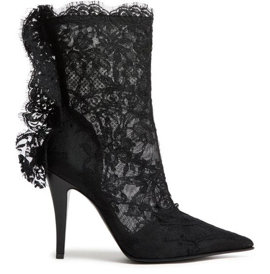 MCQUEEN Heron lace ankle boots - Image 1