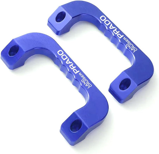 Toyota Land Cruiser Prado 150 Series Assist Grip Left and Right Set Aluminum Hilux Van Grab Genuine Replacement Design (Blue)