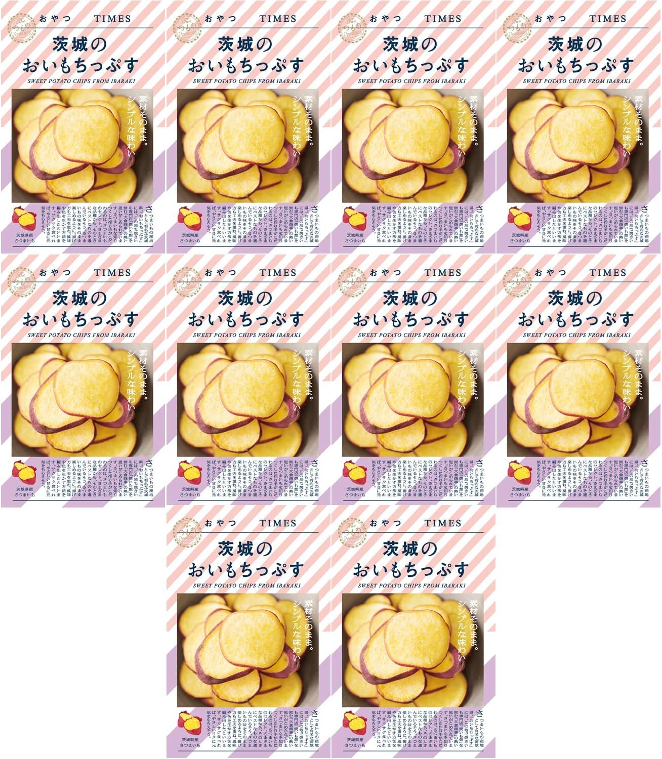 Times Treats Ibaraki Oi Mochibusu 0.7 oz (20 g) x 10 Bags