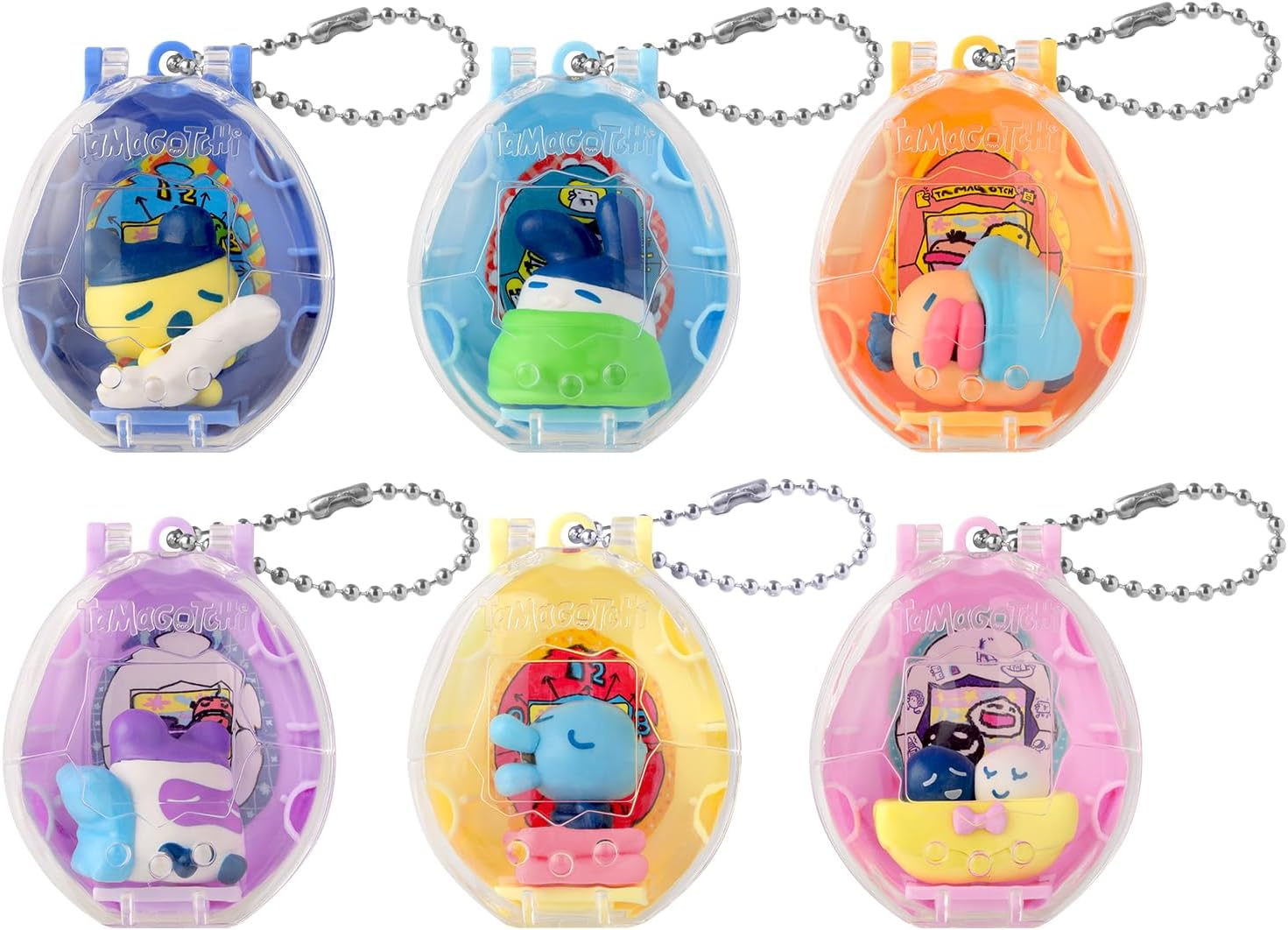 Bandai Tamagotchi Collectibles Night Time (Single Item), For Ages 6 and Up Tamagotchi