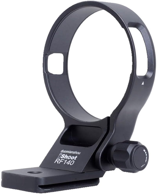 iShoot Metal Camera Ring Tripod Mount Ring, Lens Support Collar, Lens Bracket Collar, Tripod Socket, Compatible with Canon RF 100-400mm f/5.6-8 IS USM, Bottom is Quick Release Plate with 1/4 3/8 Screw