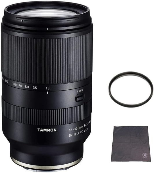 Tamron 18-300mm F3.5-6.3 Di III-A VC VXD for Sony E-Mount (B061S) Marmi Lens Protection Filter Set of 2