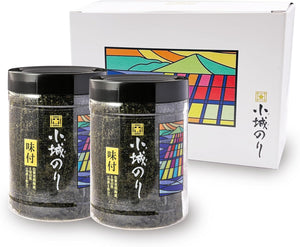 Komagi Seaweed, 8 Pieces, 40 Pieces Per Container (Set of 2), Cosmetic Box, Seasoned Seaweed, Produced in Saga Prefecture, High Quality, Gourmet Gourmet Gift, Middle Agen, Gift, Souvenir, Kids, Children, Father's Day