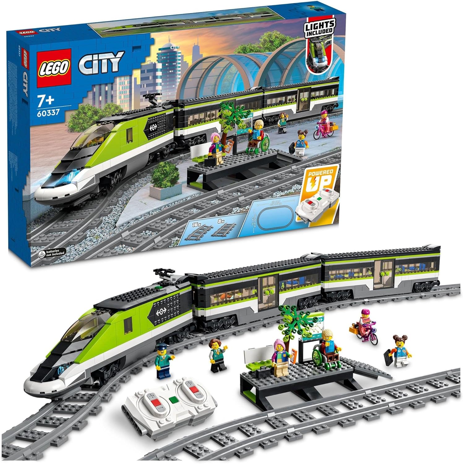 LEGO City City Express Toy Blocks, Present, Building Blocks, For Boys and Girls, Children, 7, 8, 9 Years Old, Elementary School, Town Building, Train, Vehicles 60337