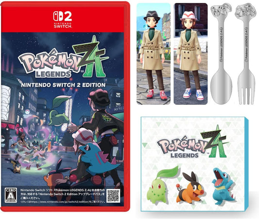 【ポケモン抽選キャンペーン応募用紙付き】【オリジナルデザインBOX入り】Pokémon LEGENDS Z-A Nintendo Switch 2 Edition（ポケモン レジェンズ ゼットエー） -Switch2 【オリジナル特典】カトラリーセット 同梱 & デジタル特典「トレンチコート＆パンツセット」 配信