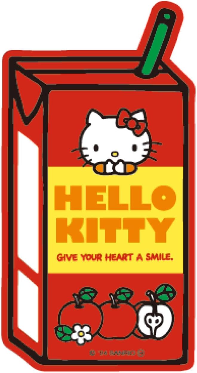 Hello Kitty [Die Cut Sticker] Character Sticker / Apple Juice Sanrio