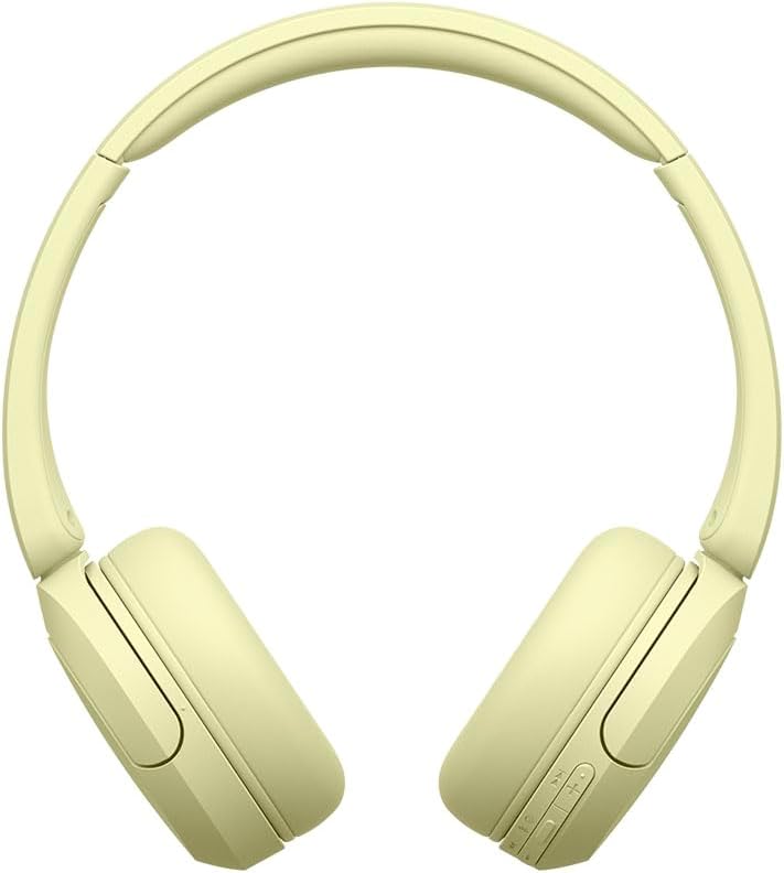 Sony WH-CH520 YZ Wireless Headphones WH-CH520 Yellow Bluetooth Lightweight Design Approx. 5.1 oz (147 g) Compatible with Dedicated App Supports "Equalizer" Settings, Supports Up to 50 Hours of