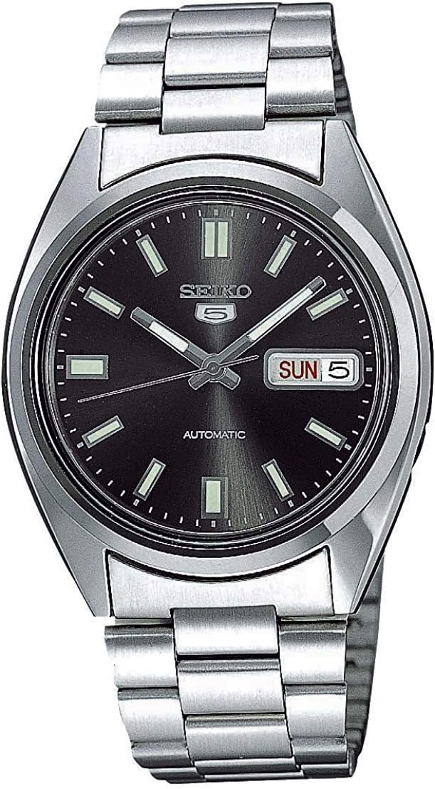 Seiko SNXS79K Men's Wristwatch, Automatic Watch, Back, Skeleton, Silver, Bracelet Type