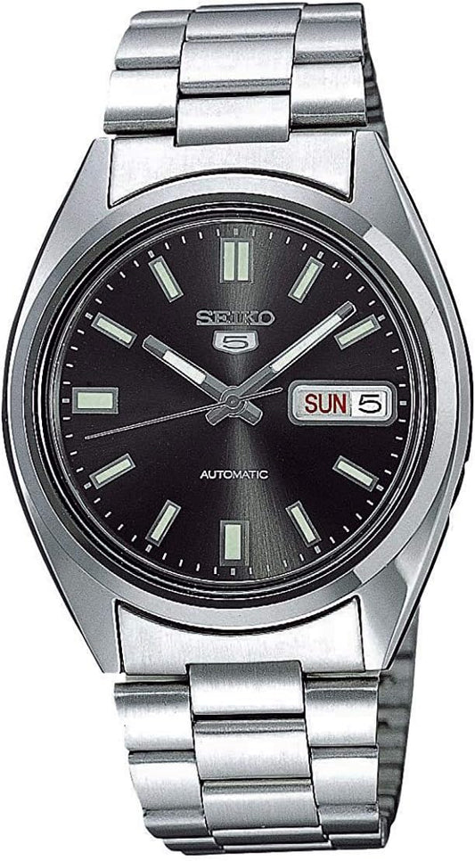 Seiko SNXS79K Men's Wristwatch, Automatic Watch, Back, Skeleton, Silver, Bracelet Type