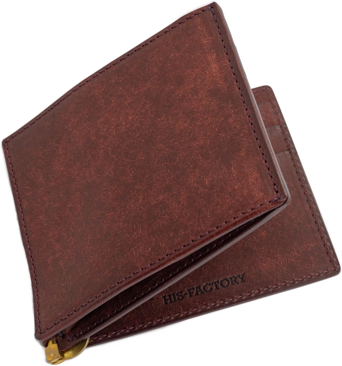 Hizu Factory Money Clip (with Coin Pocket), Pueblo Genuine Leather, Made in Japan, Artisan Handmade, Cotinella