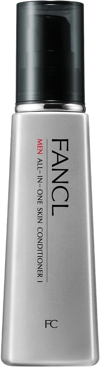 FANCL Men's All-in-One Skin Conditioner, I, Freshening, 2.4 fl oz (60 ml) (Approx. 30 Day Supply), Men's, Additive-Free (Oily Skin/Moisturizing/Aging Care)