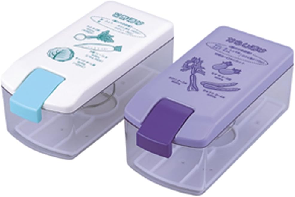 Kawasaki Synthetic Resin Pickle Containers, Set of 2 [Made in Japan], Easy to Pickle, Easy to See Contents, Includes Recipes, Square Type, Slim, Light Pickles, Sweet Vinegar Pickles, Mustard Pickles