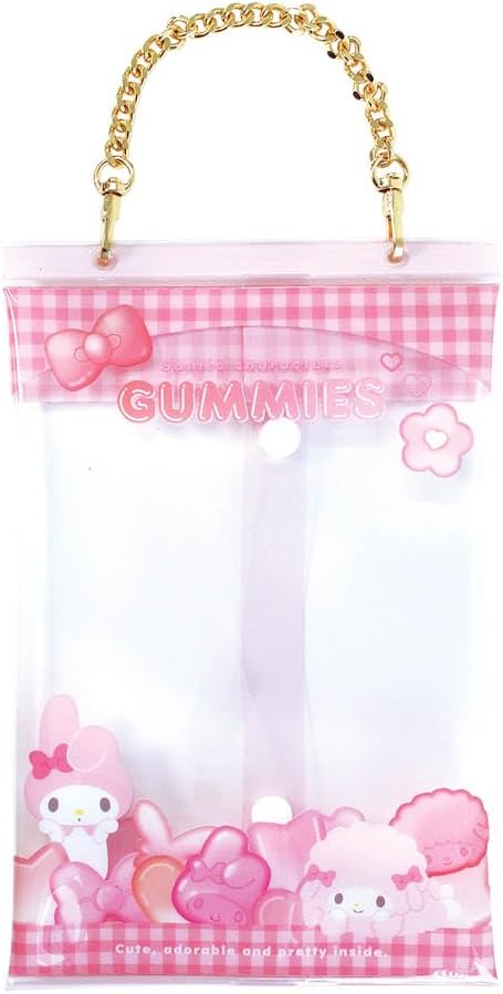 Tees Factory Sanrio SR-5544272RP Package-Style Travel Pouch, Red Pink