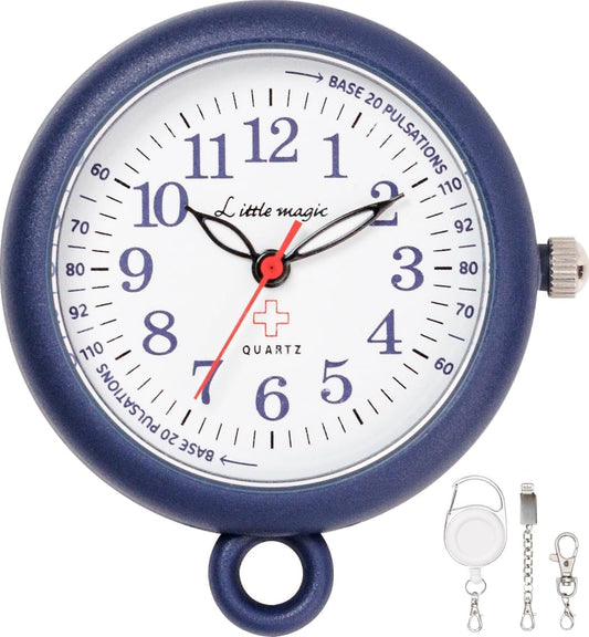 Little Magic Nurse Watch Pocket Watch Nurse Watch, dark navy, Classic