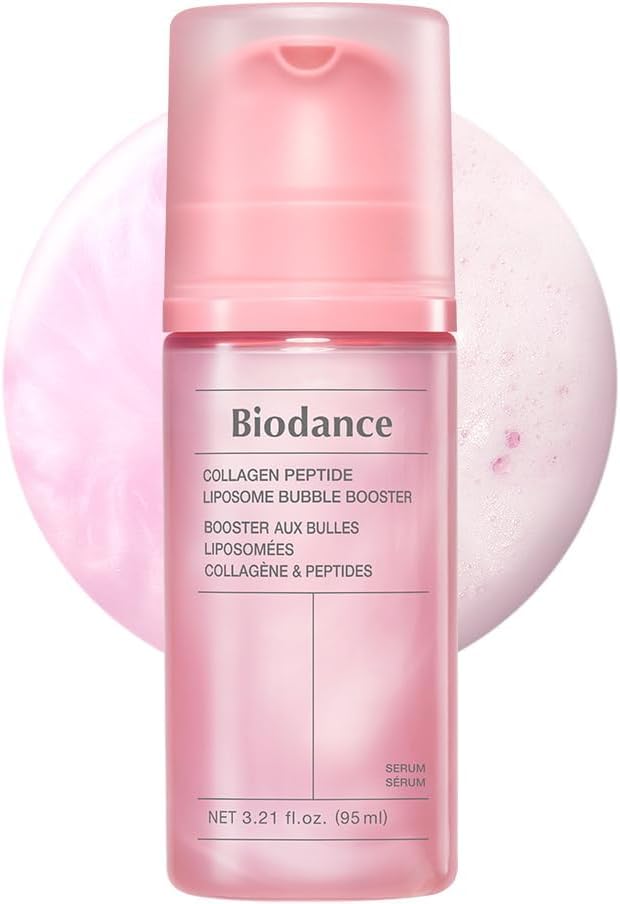 BIODANCE Péptido de colágeno Lipsome Bubble Booster, esencia de espuma de microburbujas para elasticidad y relleno, hidratación y preparación de la piel, cuidado coreano de la piel | 3.21 onzas