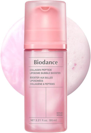 BIODANCE Péptido de colágeno Lipsome Bubble Booster, esencia de espuma de microburbujas para elasticidad y relleno, hidratación y preparación de la piel, cuidado coreano de la piel | 3.21 onzas