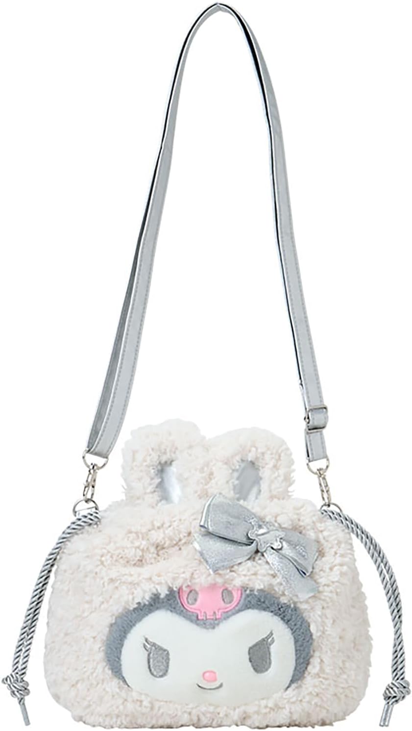 Sanrio 2-Way Drawstring Shoulder Bag (Fluffy Snow Rabbit)