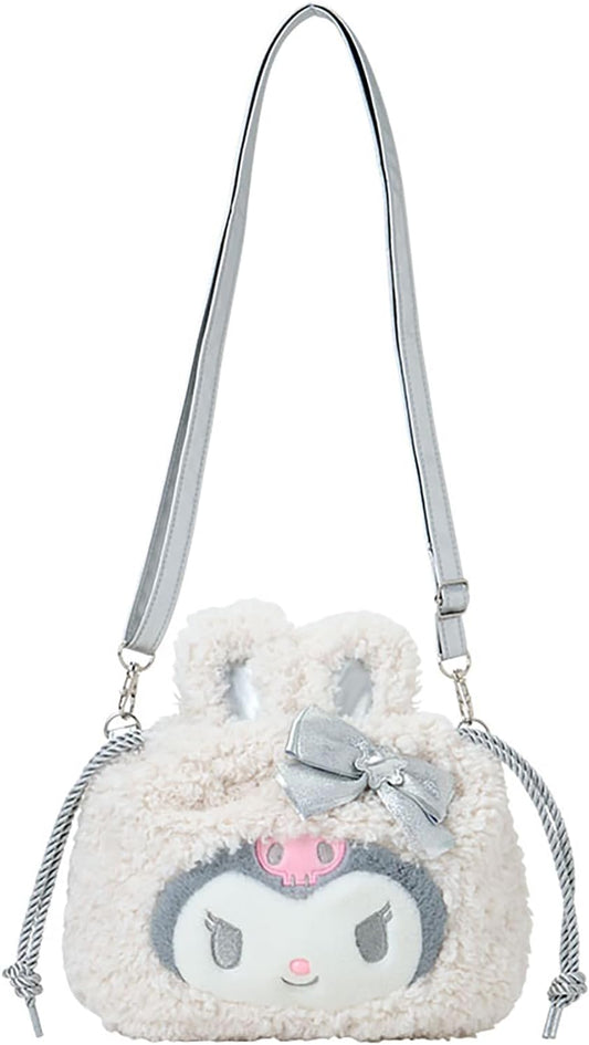 Sanrio 2-Way Drawstring Shoulder Bag (Fluffy Snow Rabbit)