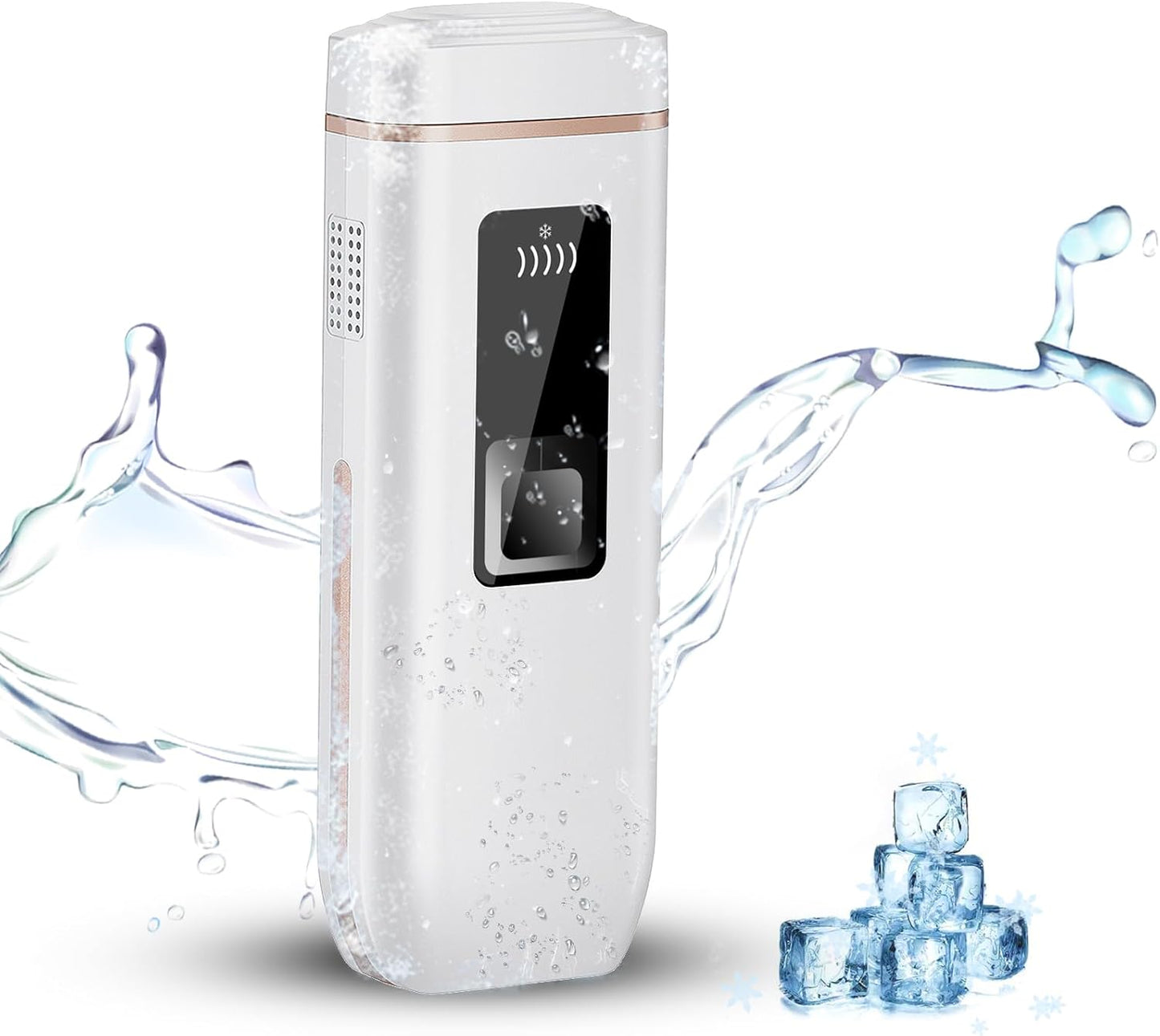 Sumiren Epilator, Painless Hair Removal, IPL Epilator, Men's, Beard, 990,000 Rounds VIO Compatible, Home Use, 5 Adjustable Levels, Lightweight, Manual/Automatic Mode, Light Beauty Device, Continuous