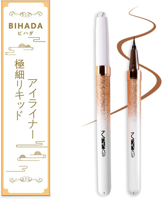 Bihada Eyeliner, Anti-Falling, No Smudging, Ultra Fine, Quick Dry Liquid Eyeliner, Waterproof, Color Enhances the Lid, Hypoallergenic, Beauty Essence
