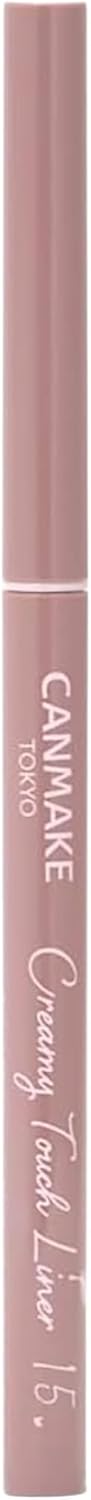 Canmake Creamy Touch Liner 15 Cappuccino Pink Eyeliner Gel Smooth Extra Fine [Single Item]