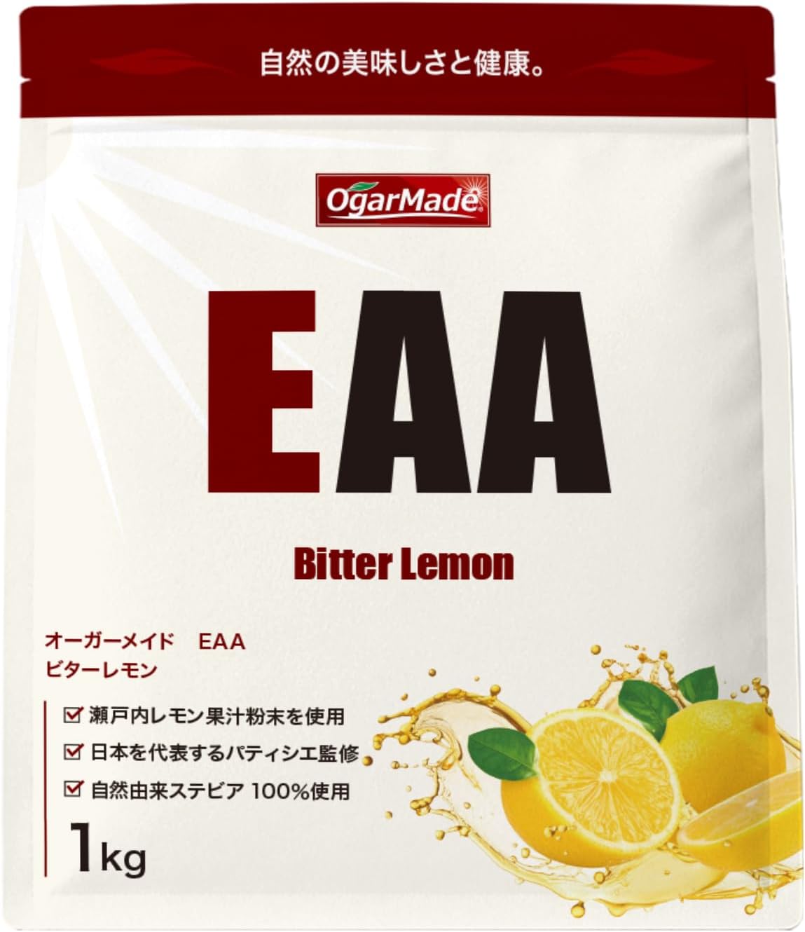 OgarMade EAA All-in-One, Made in Japan, Supervised by Japan's Representative Patissier, Bitter Lemon, 2.2 lbs (1 kg)