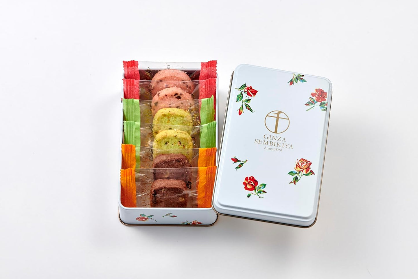 Ginzakisenbiki-ya Canned Ginza Cookies (6 pieces) Gift, Sweets, Baked Goods, Cookie Assortment