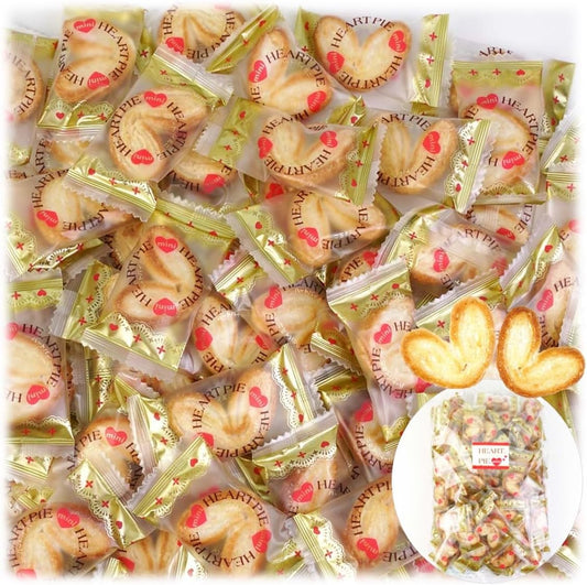 Heart Pie Sachets 80 Pieces (Available Quantity/Maximum Bags: Approximately 400 Pieces), Mini Pie, Cute Small Bag, Individual Packaging, Sweets, Presents, Prizes, Events, Commercial Use, Trademark No.