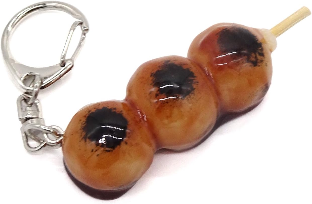 Food Sample Keychain: Irresistibly Yummy Mitarashi Dango 109OK