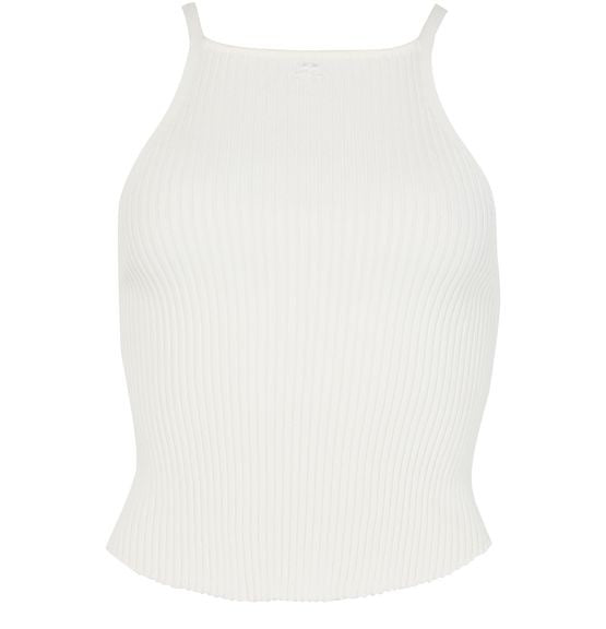 COURREGES Circle rib knit top - Image 1