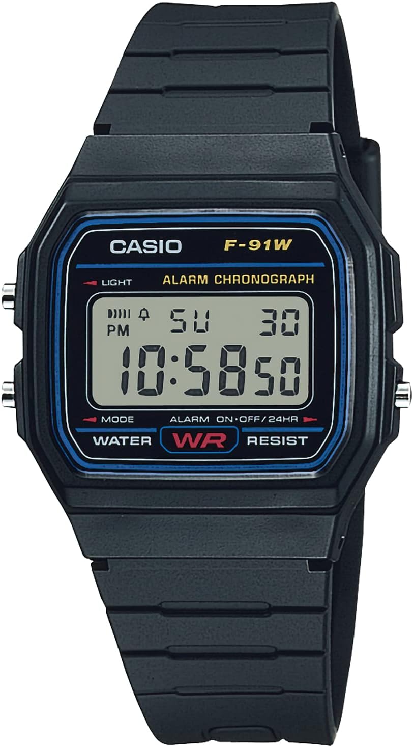 Casio Watch, Collection, Digital Resin, F-91, 1 piece, Newest model