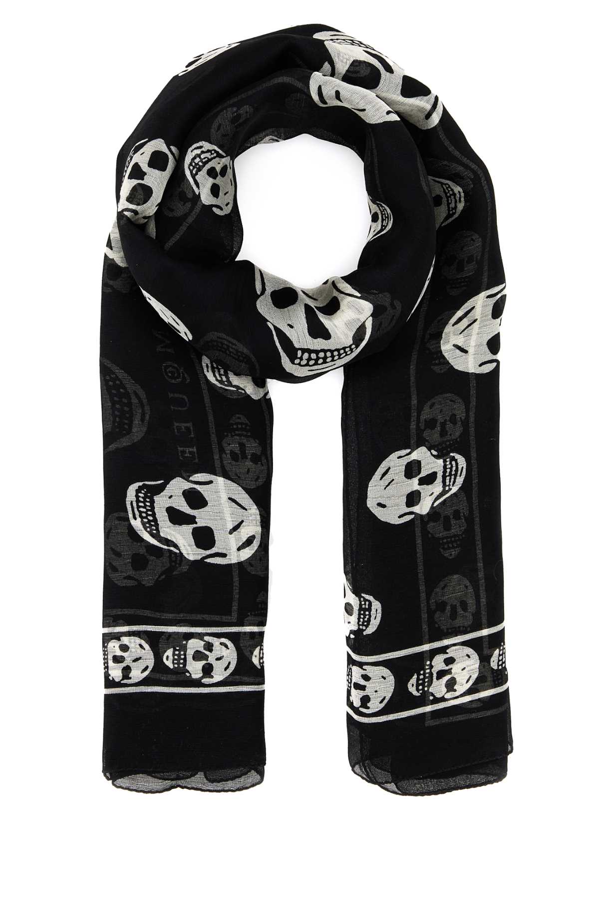 Alexander Mcqueen アレクサンダーマックイーンプリントシルクファウラード - Image 1