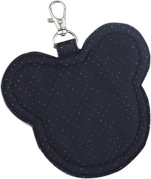 Llavero de exhibición de pines portátil, pin de oído de ratón negro, exhibición de comercio rápido para bolsos, mochila, colección de parques, mostración de pines comerciales