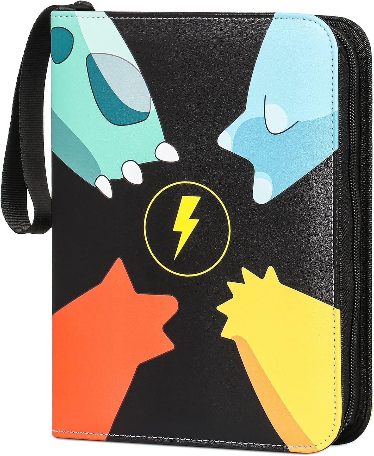 Riatyh Trading Card File, Card Binder, Card File, 4 Pocket Binder, Holds 400 Cards, Popular for Trading Cards and Card Games, Birthday, New Year, Christmas Gift (Blue)