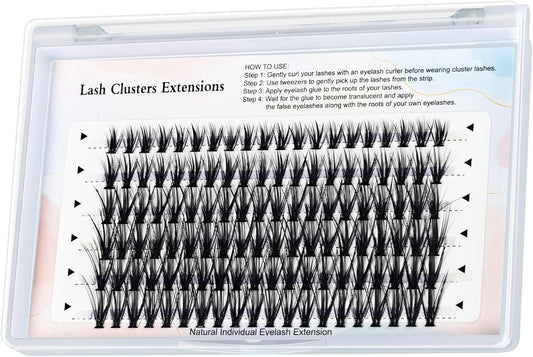 MAEXUS False Eyelashes, 120 Bundles Partial False Eyelashes, Dense False Eyelashes for Actress and Cosplay Makeup Soft and Comfortable Part False Eyelashes for Doll-like Sweet Eyes, D-Shaped High Curl