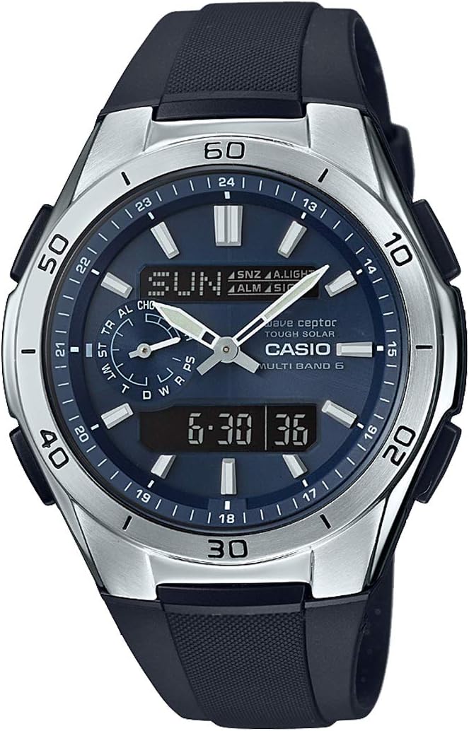 Casio Wave Ceptor WVA-M650 Series Solar Wrist Watch, nvy