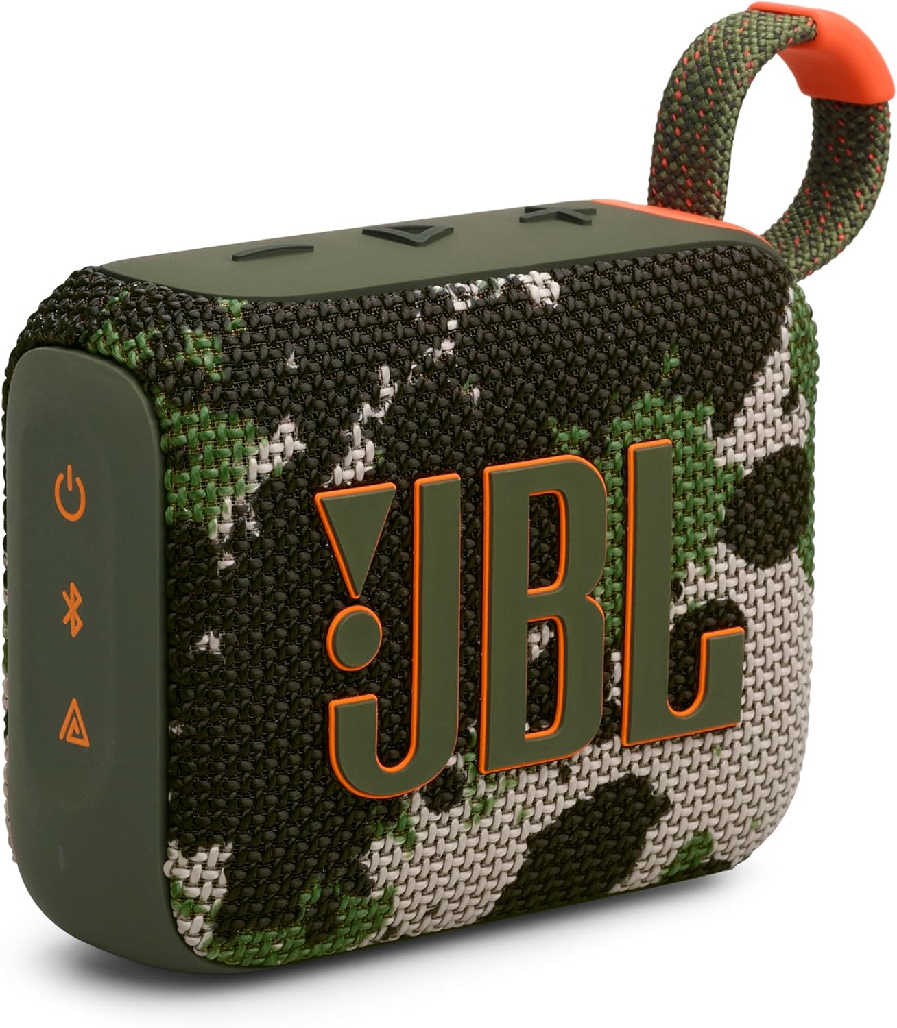 JBL GO4 Bluetooth Speaker, USB C Charging/IP67 Dustproof and Waterproof/App Compatible/Passive Radiator/Portable/Squad JBLGO4SQUAD