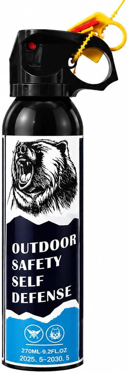 MA Bear Repellent Spray 40' Range Max Strength 9.2oz for Mountain Lion Outdoor Camping
