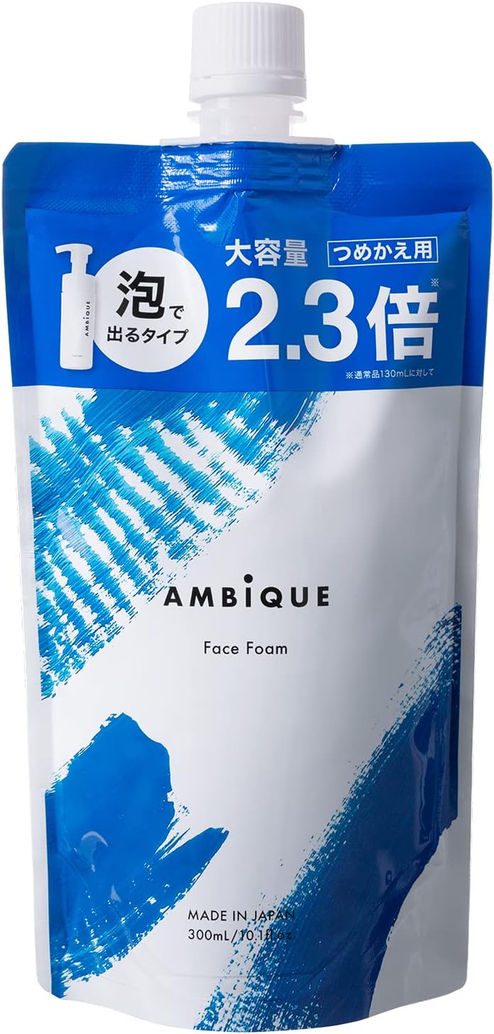 Ambeek Face Foam Refill Men's Facial Cleansing Foam, Dense Micro Foam, Hypoallergenic