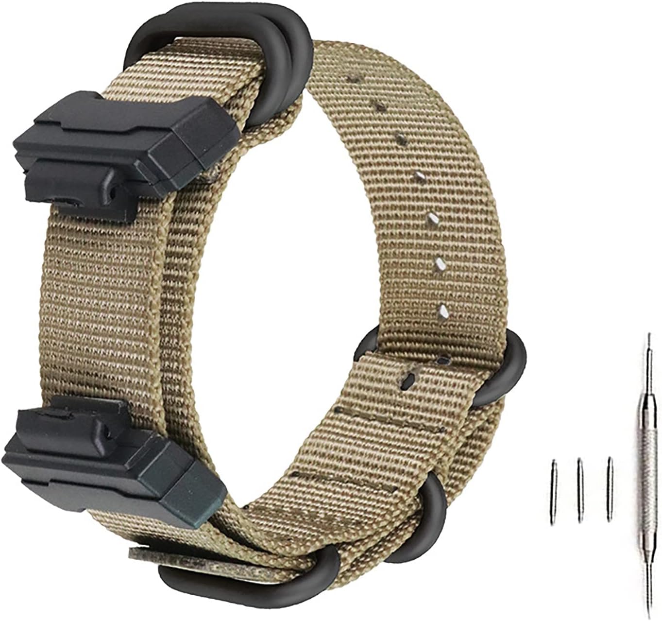 Gショックウォッチバンド 22mm 交換用ナイロン腕時計バンドストラップ カシオ メンズ レディース G-Shock GA-110/100/120/150/200/300/400 GD-100/110/120 G-8900 DW-5600 GW-M5610 DW-6900 G-5600 0 GW-6 900 DW-9052 GLS-8900。