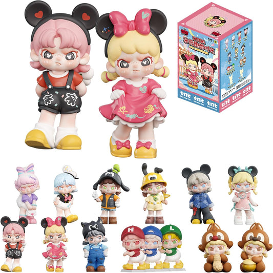 TOP TOY Disney DORA & Mickey "Fantasy Time" Series [1 Piece] Gacha Gacha Blind Box Figure Vinyl PVC Premium Toy Birthday Present Original Character for Collectors