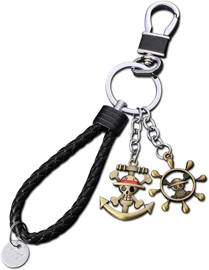 3D Alloy Key Chain, Devil Fruit, Straw Skull Bag, Charm, Character, Metal Alloy, Popular Anime Goods, Decoration, Gift, Collection, Popular, Character, Anime, Moe Goods, Stylish, Birthday Present (Style 1)
