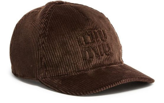 MIU MIU コーデュロイ キャスケット - Image 1