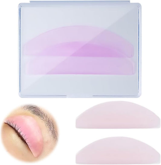 Eyelash Lift Silicone Pads for Eyelash Softening Pads 1 Pair Set Eyelash Lift Shield Eyelash Permalrod Dedicated Flexible Pads Reusable Design Lash Lift Pad Adhesive Soft Home DIY Hairdresser Home Use