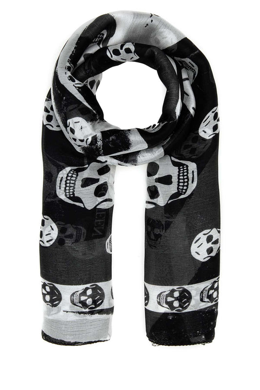 Alexander Mcqueen アレクサンダーマックイーンプリントシルクファウラード - Image 1