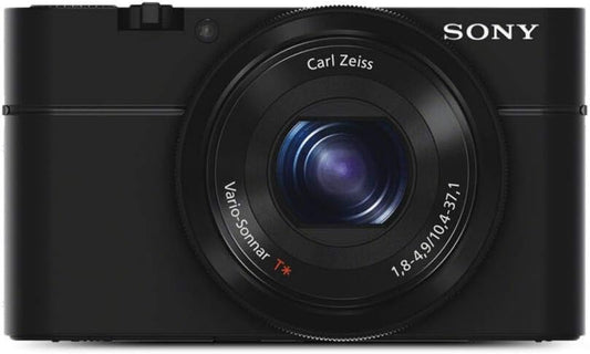 Sony Cyber-shot DSC-RX100 Digital Camera with 1.0-type Sensor and F1.8 Lens, Black.