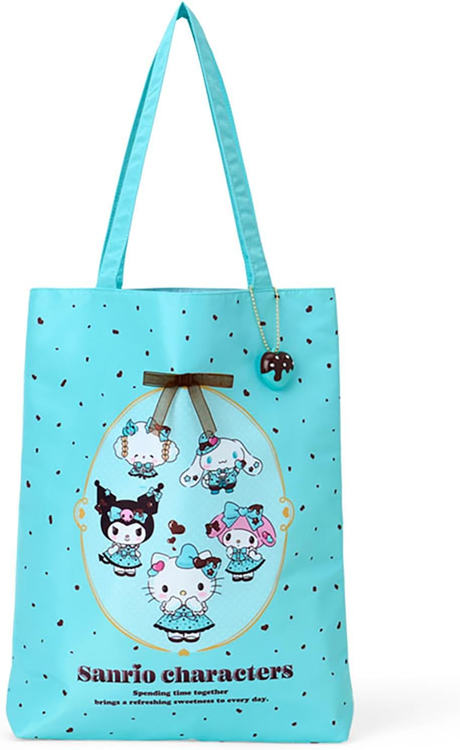 Sanrio (SANRIO) Tote Bag (Chocolate Mint) Sanrio Characters Polyester, Cotton, ABS Resin A4 Size Suitable for ages 3 and up 444332