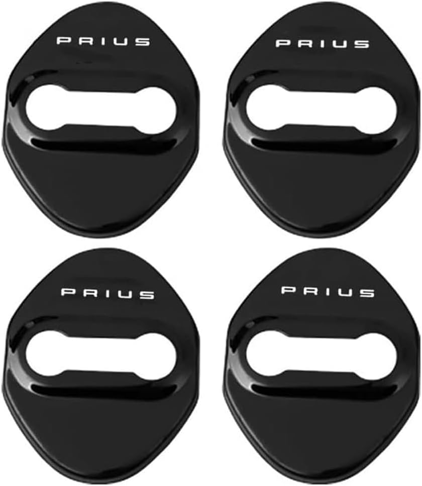 Prius Car Door Lock Cover Protector Accessory Compatible Toyota New Prius ZVW60 ZVW65 MXWH60 MXWH65 60 Series (January 2023~) Prius ZVW51 ZVW55 50 Series 2015-2022 2023 (Black)
